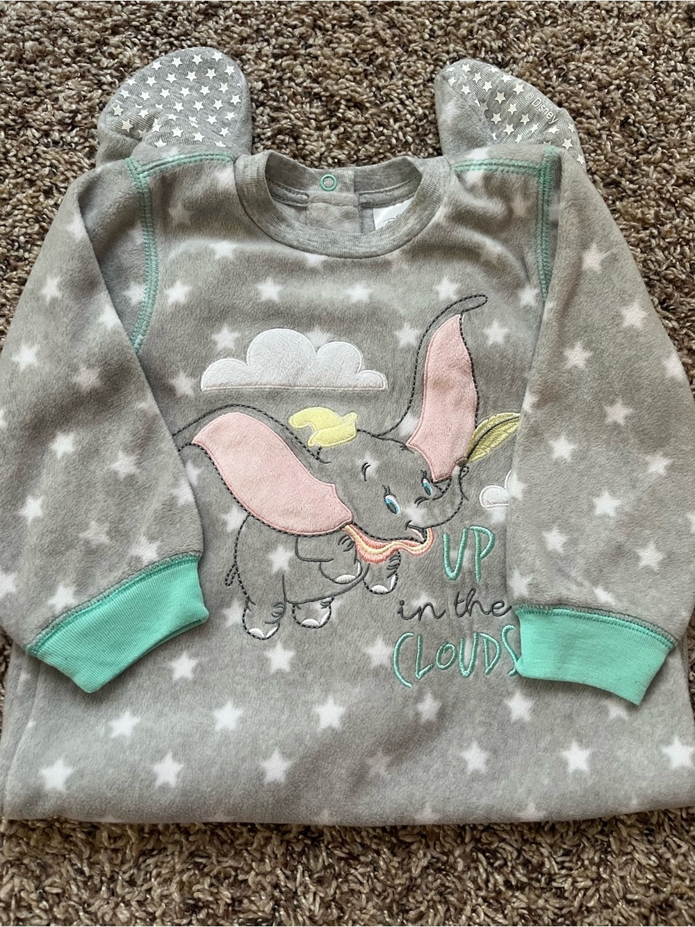 Disney's Dumbo Super Cozy Footie Sleeper - Like New